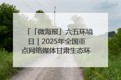 「微海报」六五环境日｜2025年全国重点网络媒体甘肃生态环保行走进兰州新区