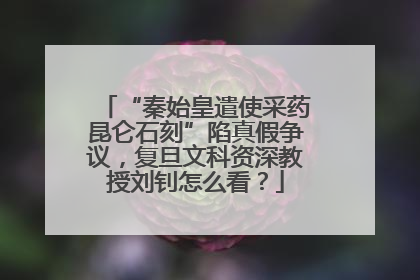 “秦始皇遣使采药昆仑石刻”陷真假争议，复旦文科资深教授刘钊怎么看？