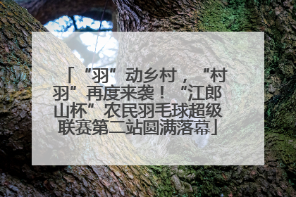 “羽”动乡村，“村羽”再度来袭！“江郎山杯”农民羽毛球超级联赛第二站圆满落幕