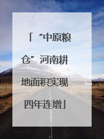 “中原粮仓”河南耕地面积实现四年连增