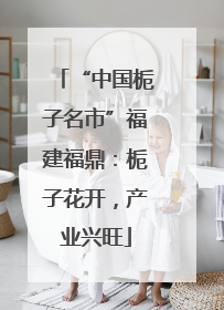 “中国栀子名市”福建福鼎：栀子花开，产业兴旺