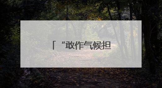 “敢作气候担当”倡导活动在北京启动