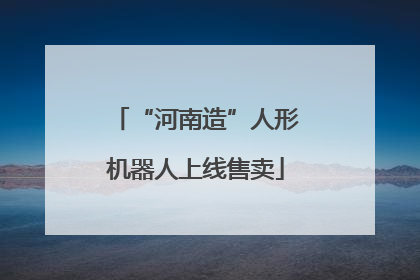 “河南造”人形机器人上线售卖
