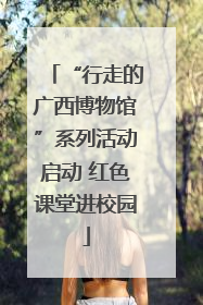 “行走的广西博物馆”系列活动启动 红色课堂进校园