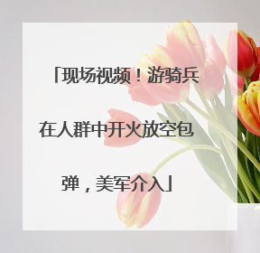 现场视频！游骑兵在人群中开火放空包弹，美军介入