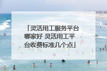 灵活用工服务平台哪家好 灵活用工平台收费标准几个点