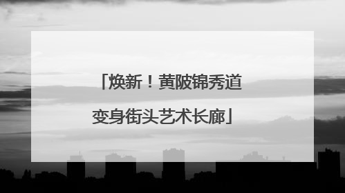 焕新！黄陂锦秀道变身街头艺术长廊