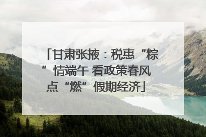 甘肃张掖：税惠“粽”情端午 看政策春风点“燃”假期经济