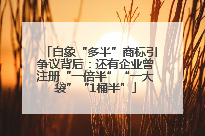 白象“多半”商标引争议背后：还有企业曾注册“一倍半”“一大袋”“1桶半”