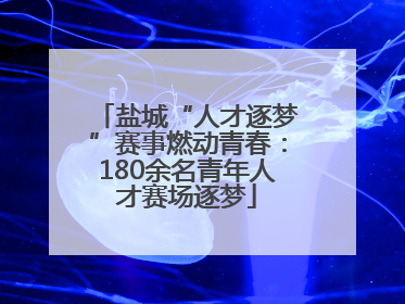 盐城“人才逐梦”赛事燃动青春：180余名青年人才赛场逐梦
