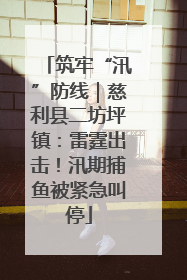 筑牢“汛”防线｜慈利县二坊坪镇：雷霆出击！汛期捕鱼被紧急叫停