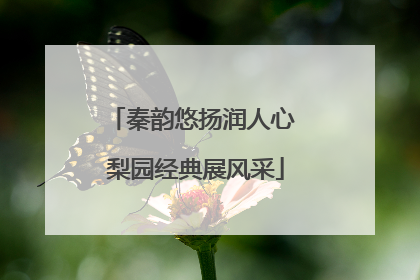 秦韵悠扬润人心 梨园经典展风采
