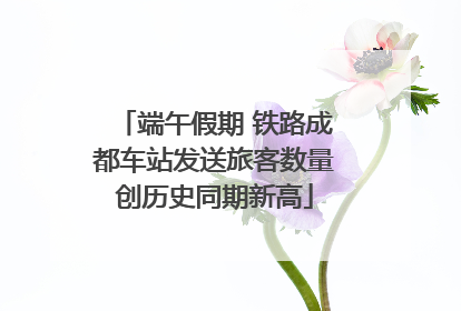 端午假期 铁路成都车站发送旅客数量创历史同期新高