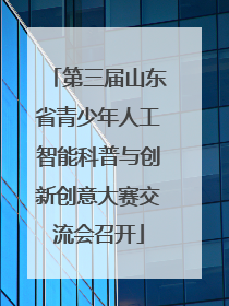 第三届山东省青少年人工智能科普与创新创意大赛交流会召开