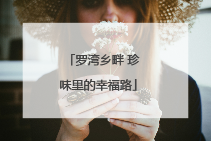 罗湾乡畔 珍味里的幸福路