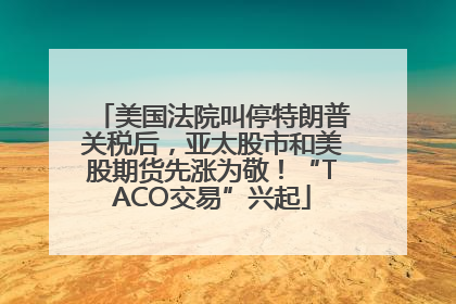 美国法院叫停特朗普关税后，亚太股市和美股期货先涨为敬！“TACO交易”兴起