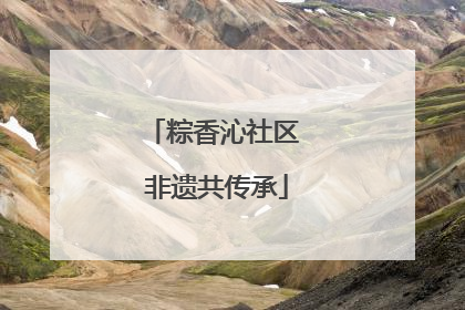 粽香沁社区 非遗共传承