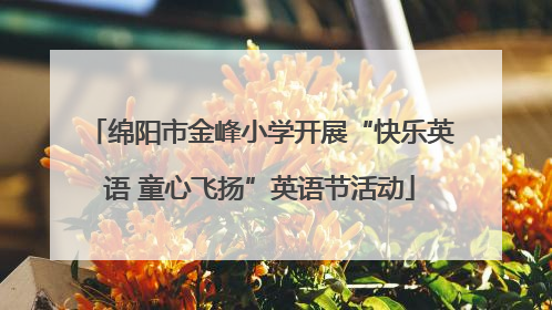 绵阳市金峰小学开展“快乐英语 童心飞扬”英语节活动