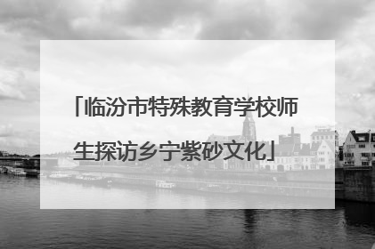 临汾市特殊教育学校师生探访乡宁紫砂文化