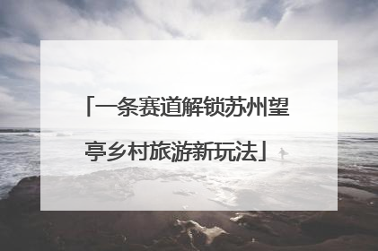一条赛道解锁苏州望亭乡村旅游新玩法