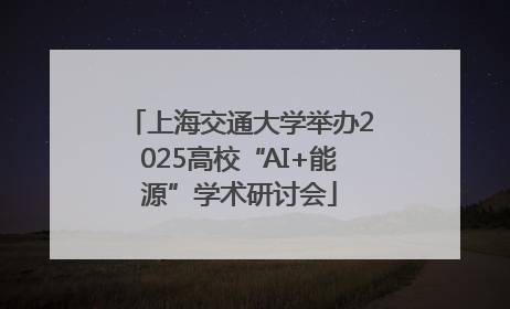 上海交通大学举办2025高校“AI+能源”学术研讨会