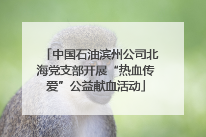 中国石油滨州公司北海党支部开展“热血传爱”公益献血活动