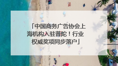 中国商务广告协会上海机构入驻普陀！行业权威奖项同步落户
