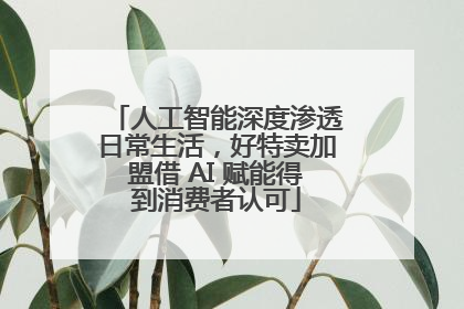 人工智能深度渗透日常生活，好特卖加盟借 AI 赋能得到消费者认可
