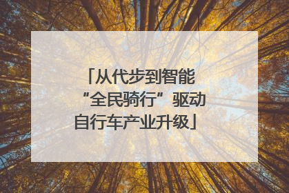 从代步到智能 “全民骑行”驱动自行车产业升级