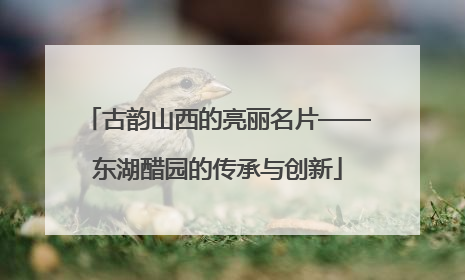 古韵山西的亮丽名片——东湖醋园的传承与创新