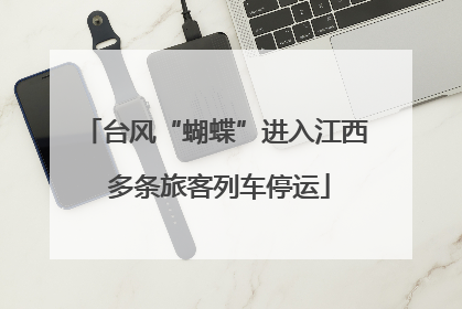 台风“蝴蝶”进入江西 多条旅客列车停运