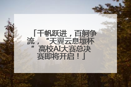 千帆跃进，百舸争流，“天翼云息壤杯”高校AI大赛总决赛即将开启！