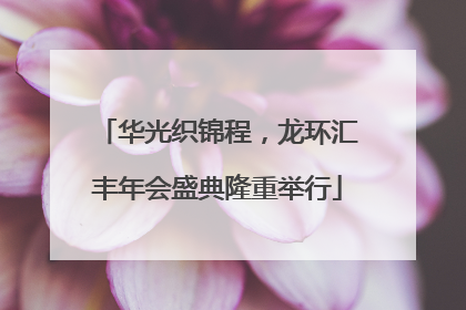 华光织锦程，龙环汇丰年会盛典隆重举行