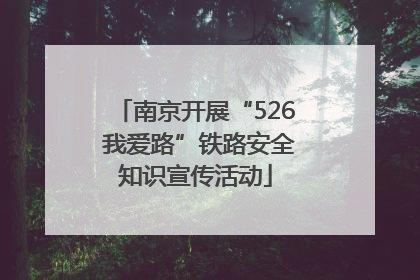 南京开展“526 我爱路”铁路安全知识宣传活动