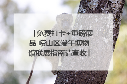 免费打卡+重磅展品 崂山区端午博物馆联展指南请查收