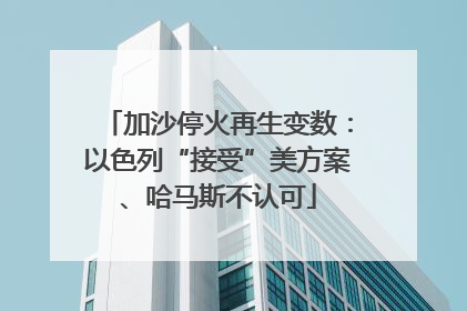 加沙停火再生变数：以色列“接受”美方案、哈马斯不认可
