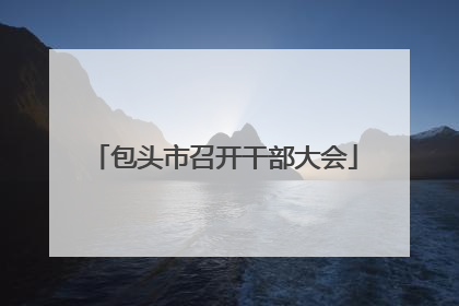包头市召开干部大会