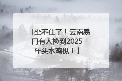 坐不住了！云南易门有人捡到2025年头水鸡枞！