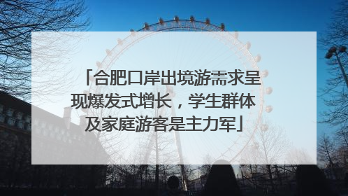 合肥口岸出境游需求呈现爆发式增长，学生群体及家庭游客是主力军