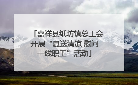嘉祥县纸坊镇总工会开展“夏送清凉 慰问一线职工”活动