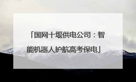 国网十堰供电公司：智能机器人护航高考保电