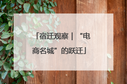 宿迁观察｜“电商名城”的跃迁