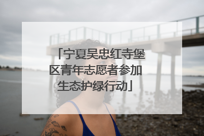 宁夏吴忠红寺堡区青年志愿者参加生态护绿行动