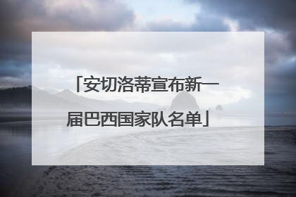 安切洛蒂宣布新一届巴西国家队名单