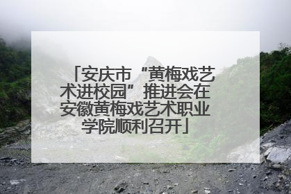 安庆市“黄梅戏艺术进校园”推进会在安徽黄梅戏艺术职业学院顺利召开