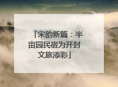 宋韵新篇：半亩园民宿为开封文旅添彩