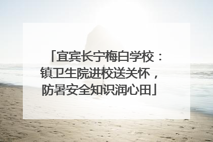 宜宾长宁梅白学校：镇卫生院进校送关怀，防暑安全知识润心田