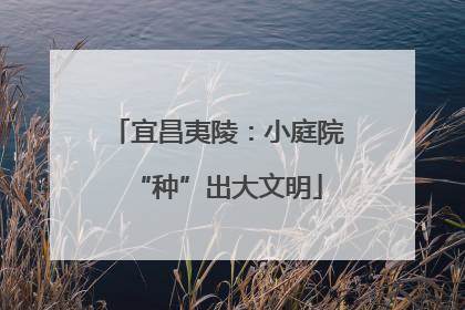 宜昌夷陵：小庭院“种”出大文明