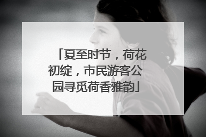夏至时节，荷花初绽，市民游客公园寻觅荷香雅韵