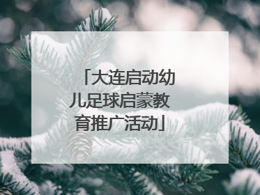 大连启动幼儿足球启蒙教育推广活动